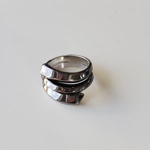 Lia Sophia hemetite ring